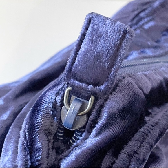 Prada rare purple blue velvet crossbody shoulder bag - Picture 6 of 13